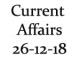 Current Affairs 26th December 2018