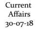 Current Affairs 30th July 2018
