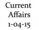 Current Affairs 1st April 2015