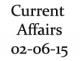 Current Affairs 2nd June 2015