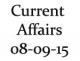 Current Affairs 24th August 2015