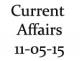 Current Affairs 11th May 2015