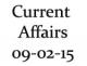 Current Affairs 9th February 2015