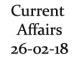 Current Affairs 26th February 2018