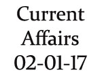 Current Affairs 2nd January 2017