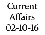 Current Affairs 2nd October 2016