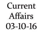 Current Affairs 3rd October 2016