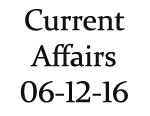 Current Affairs 6th December 2016