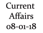 Current Affairs 8th January 2018