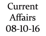 Current Affairs 8th October 2016