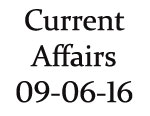 Current Affairs 9 June 2016