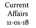 Current Affairs 11th January 2018