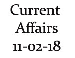 Current Affairs 11th February 2018