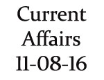Current Affairs 11th August 2016