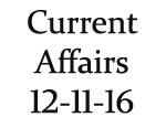 Current Affairs 12th November 2016