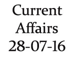 Current Affairs 28th July 2016