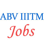 Teaching Jobs in ABV IITM Gwalior