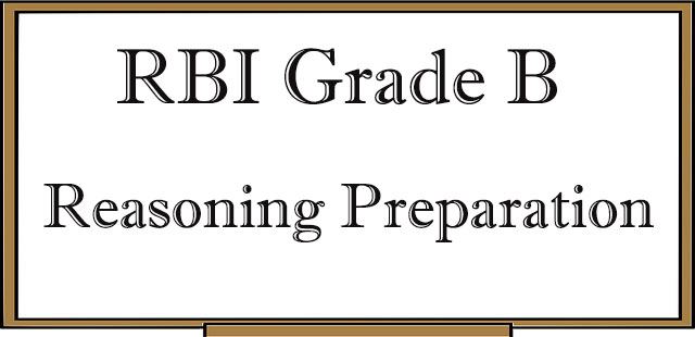 RBI Grade B Examination - Reasoning Preparation