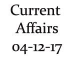 Current Affairs 4th December 2017