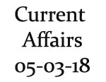 Current Affairs 5th March 2018