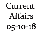 Current Affairs 5th October 2018