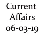 Current Affairs 6th March 2019