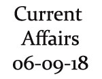 Current Affairs 6th September 2018