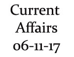 Current Affairs 6th November 2017