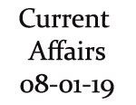 Current Affairs 8th January 2019 