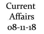 Current Affairs 8th November 2018
