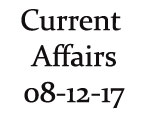 Current Affairs 8th December 2017
