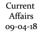 Current Affairs 9th April 2018