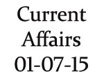 Current Affairs 1st July 2015