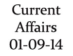 Current Affairs 1st September 2014