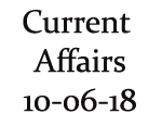 Current Affairs 10th June 2018