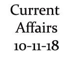 Current Affairs 10th November 2018