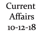 Current Affairs 10th December 2018