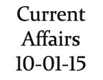 Current Affairs 10th January 2015
