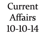 Current Affairs 10th October 2014