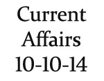 Current Affairs 10th October 2014
