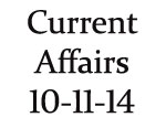 Current Affairs 10th November 2014