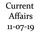 Current Affairs 11th July 2019