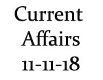 Current Affairs 11th November 2018