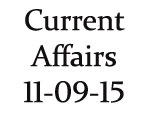 Current Affairs 11th September 2015
