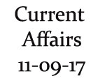 Current Affairs 11th September 2017