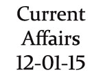Current Affairs 12th January 2015
