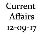Current Affairs 12th September 2017