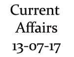 Current Affairs 13th July 2017