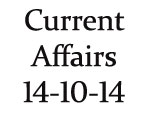Current Affairs 14th October 2014