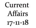 Current Affairs 17th November 2018